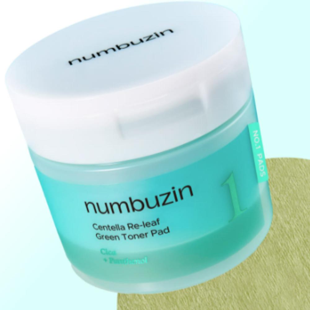 Numbersin №1 Cica Fresh-Madegreen Тонер-пэды 70 шт. – Успокаивающий и смягчающий уход