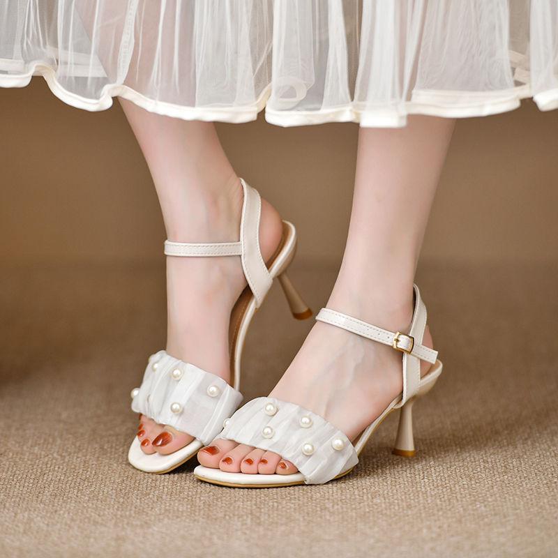 Beautiful High-heeled Sandals Women's Soft Soles Are Not Tired of Feet 2025 New Versatile Comfortable Gentle Women's Shoes Fashion High Heels
