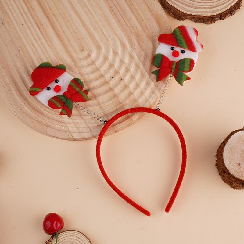 Świecące Świąteczne Akcesoria do Włosów Bałwana: Świecąca opaska i spinka do włosów dla dorosłych i dzieci