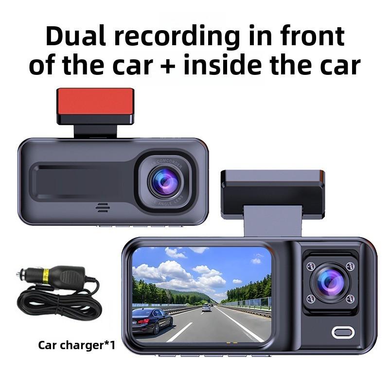 HONG TONG New WIFI Dual Lens Driving Recorder with Reverse Image Supporting High-definition 1080P Infrared Night Vision