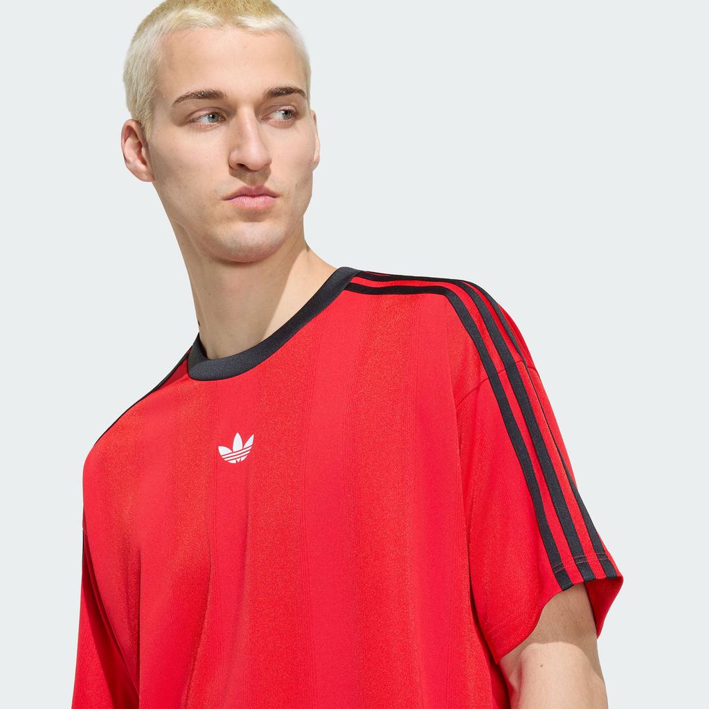 adidas Originals T Shirts Men's Bright Red Crew Neck