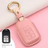 Honda Key Case Leather Key Cover Key Holder Honda Vezel Stepwgn Spada Smart Fit Hybrid Freed Shuttle Jade (Pink)