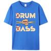 Morsom Drum & Bass / Rum & B-Ass Lovers Trommeslager Fritid Herre T-skjorte Klær Kvinner Bomull Kortermet T-skjorter Casual Vintage Topper