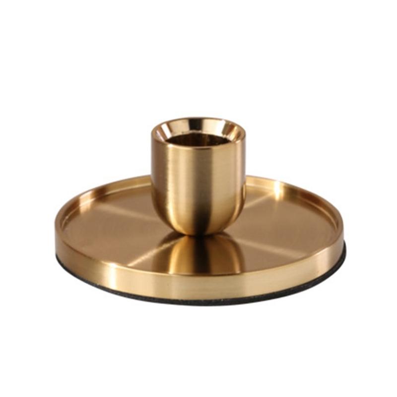 

Stylishs Gold Metal Candle Holder Candlestick Holder Perfect Addition to Any Setting Perfect for Parties and Weddings large золотой