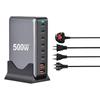 500W Gallium Nitride Multi-Port PD100W Fast Charger for Desktop and Phone