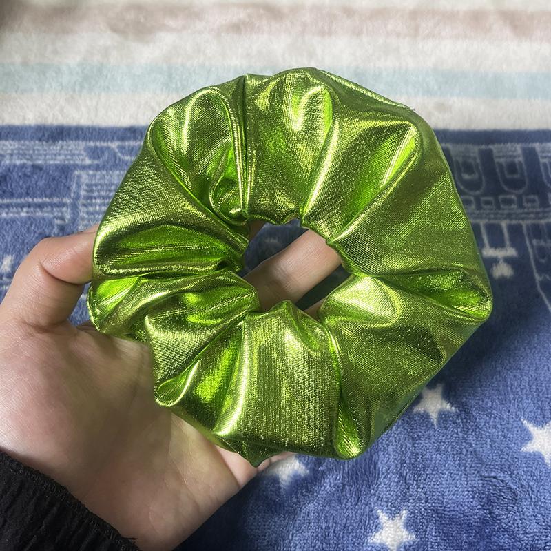 Scrunchie din piele de vară Coreea Scrunchie mare pentru păr femei Benzi elastice pentru păr Crăciun pentru cap Legături de frânghie de păr Suporturi pentru coadă de cal