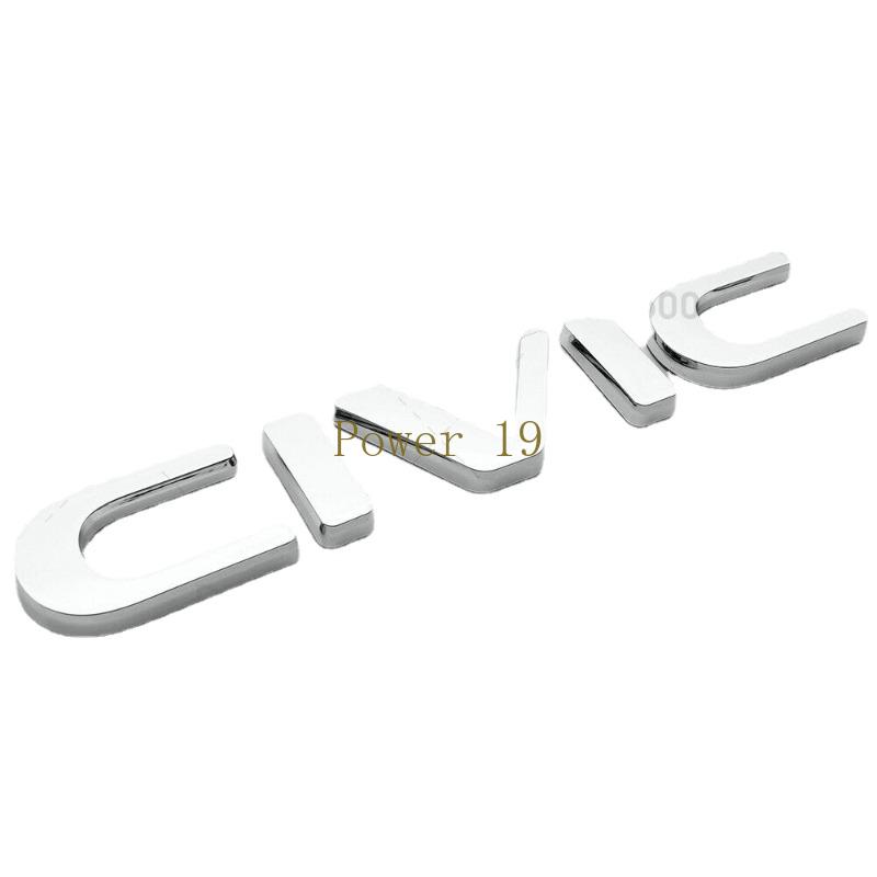 

For 22-23 Civic Rear Trunk Lid Black Letter Logo Badge Emblem Sport