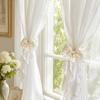 2PCS Non Drilled Curtain Clips Home Decor Curtain Tieback Romantic Bow Curtain Tie  Home Decor