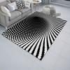 3D Optical Illusion Floor Mat Non-Slip Stable Design Water Absorbent Floor MatStunning Burrow Visual Effect Rug Living Room Bedroom Decor