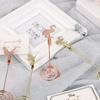 Flamingo Pattern Paper Clamp Wedding Supplies Photos Clips Butterfly Shape Place Card Clamps Stand