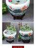 Jingdezhen Goldfish Tank: Floor-Standing Ceramic Water Feature for Balcony, Office, or Living Room.