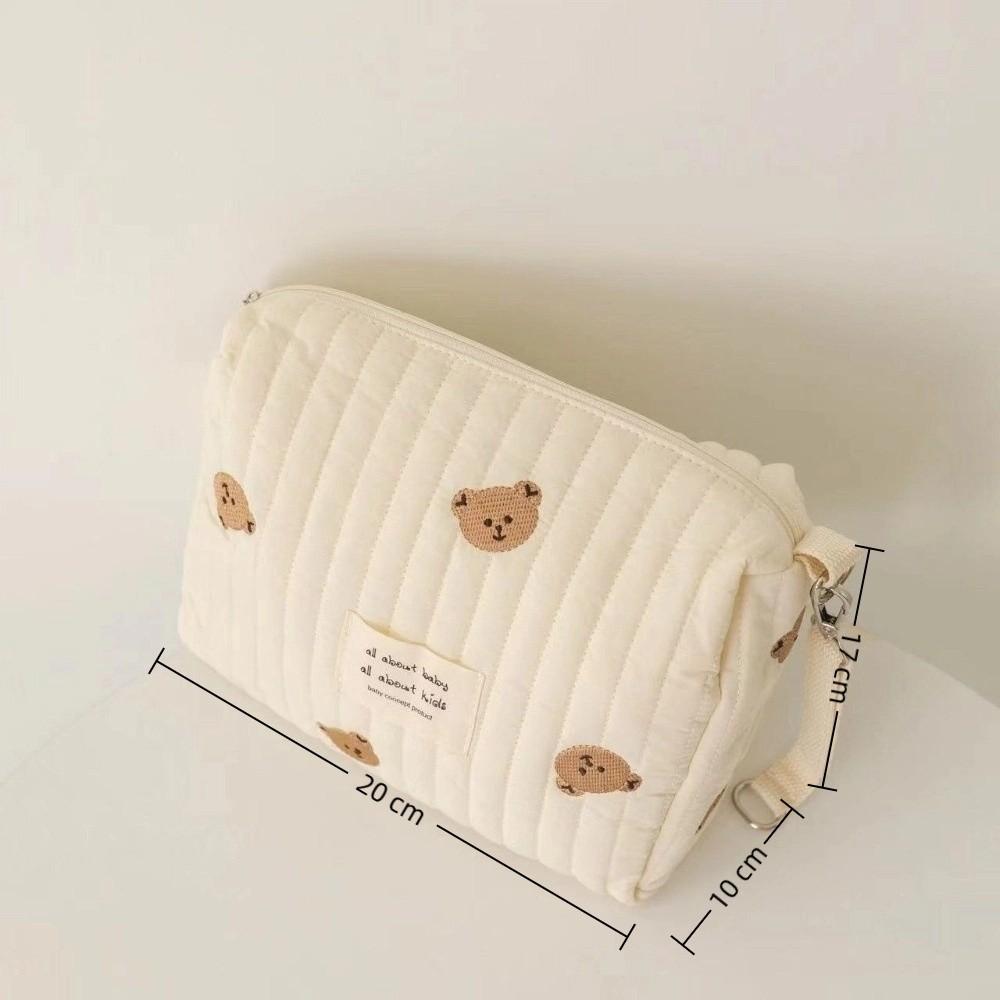 Zipper Stroller Hanging Bag Cute Print Mommy Bag Ins Makeup Bags  Baby