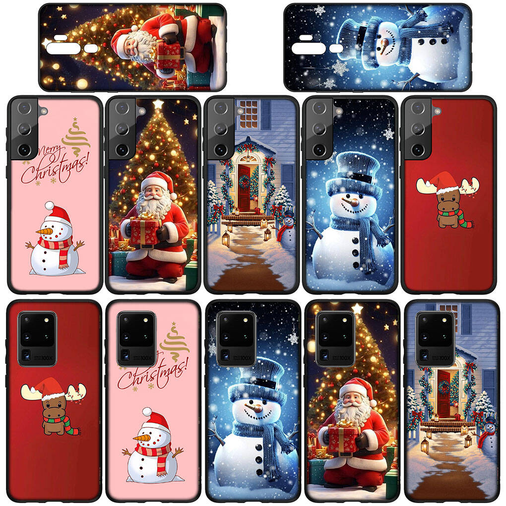 Case for iPhone 17 16 15 Xiaomi Poco F8 F7 X7 X6 M8 C85 C75 C71 Redmi Note 14 13 12 11 Pro Max A3 A4 14C 13C 15C Santa Claus Gift Merry Christmas Deer