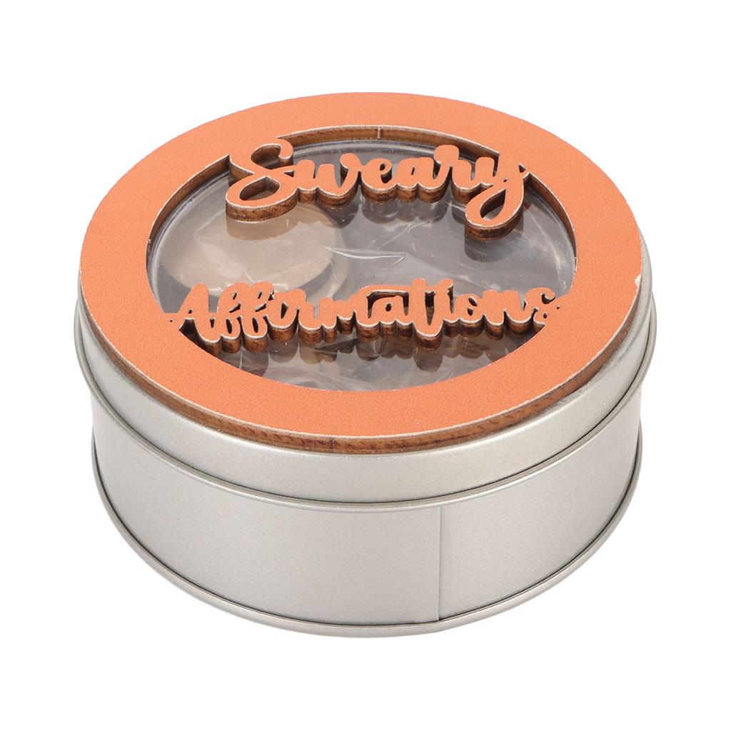 22pcs Mini Sweary Affirmation Discs Humorous Regulate Emotions Wooden Positive Affirmation Chips