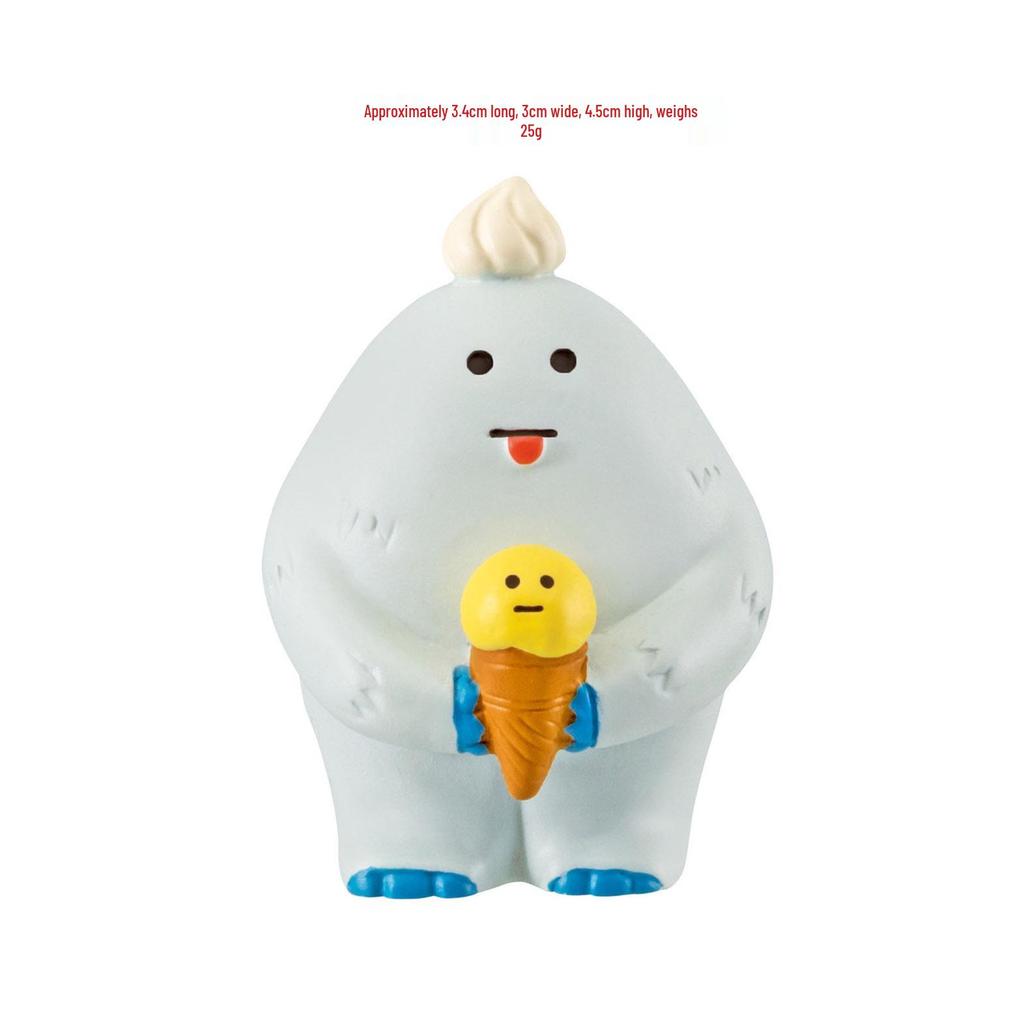Creative Japanese Cat Ice Cream Resin Desk Ornament