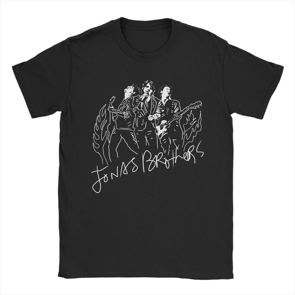 Men Women's J-Jonas Band B-Brothers  Tour  T Shirt Pop Music 100% Cotton Clothes Short Sleeve O Neck Tees Gift Idea T-Shirts