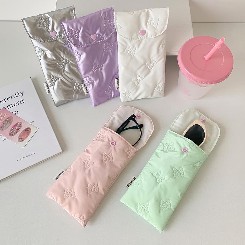 Bow Snap Pencil Case, Stationery Storage Bag Bow Decoration Pencil Case, Cosmetic Bag And Pencil Case