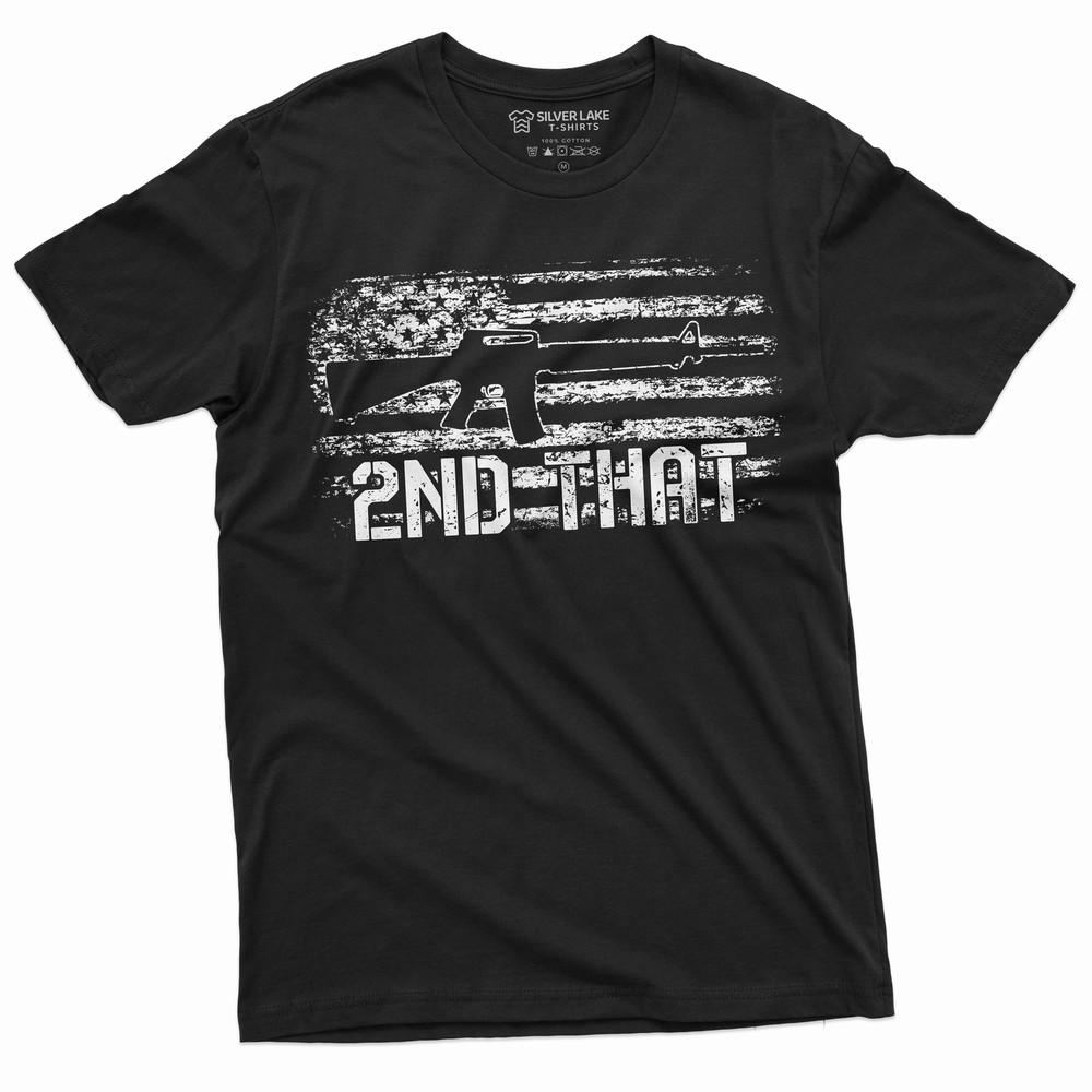 Men s Second Amendment Patriotic T-shirt 2nd that gun rights constitution tee Unisex T-Shirt S