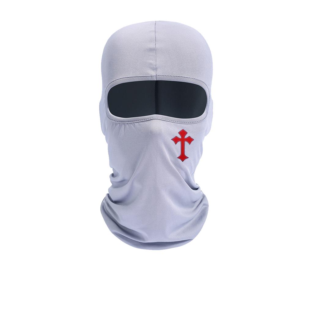 Cycling Face Mask, Cross Print, Men's and Women's Outdoor Equipment, Sun Protection, Breathable Balaclava Hat