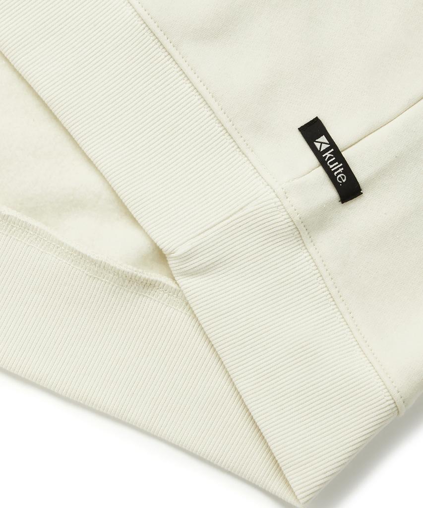 KULTE Twill Arch Logo Crewneck Ivory
