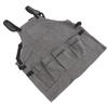 Work Apron Multi Pockets Adjustable Protective Woodworking Tool Apron for Barbecue Electricians Mechanic