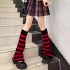 Retro Micro-Flare Gestrickte Beinwärmer mit Streifen - Harajuku Spicy Girl Stil Socken