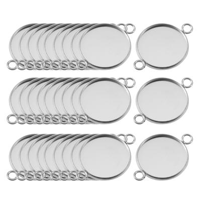 30 Stück Lünette, Cabochon, leeres Tablett, Anhänger, Schmuckherstellung, Antiksilber, 10 mm
