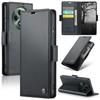 For Oppo Reno12 F 5G Leather Case CASEME 023 RFID Blocking 3 Card Slot Mobile Cover