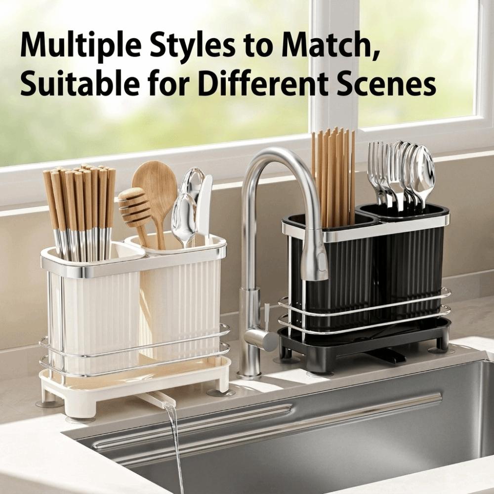 Multi-functional Dishware Draining Rack Light Luxury Kitchen Organizer  Household Use