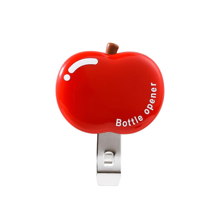 Apple Bottle Opener Multi-Function Fridge Magnet Snack Clip Cartoon Portable Magnetic Starter