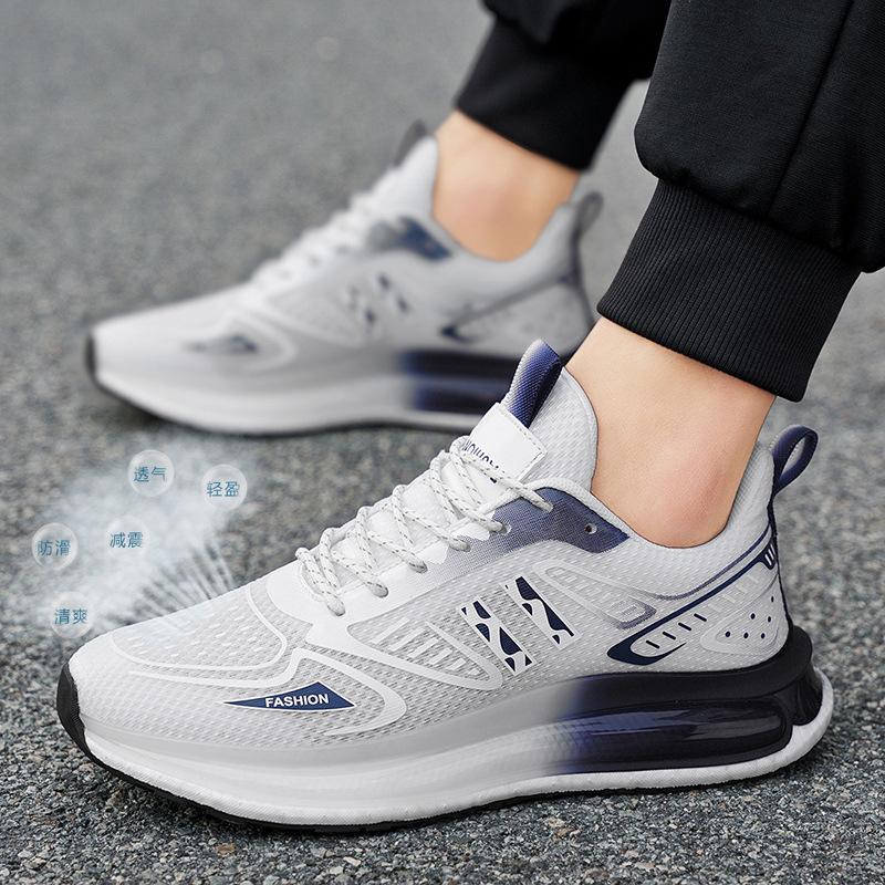 2025 new men's shoes summer breathable mesh comfortable sports shoes youth ultra-light non-slip wear-resistant casual running shoes