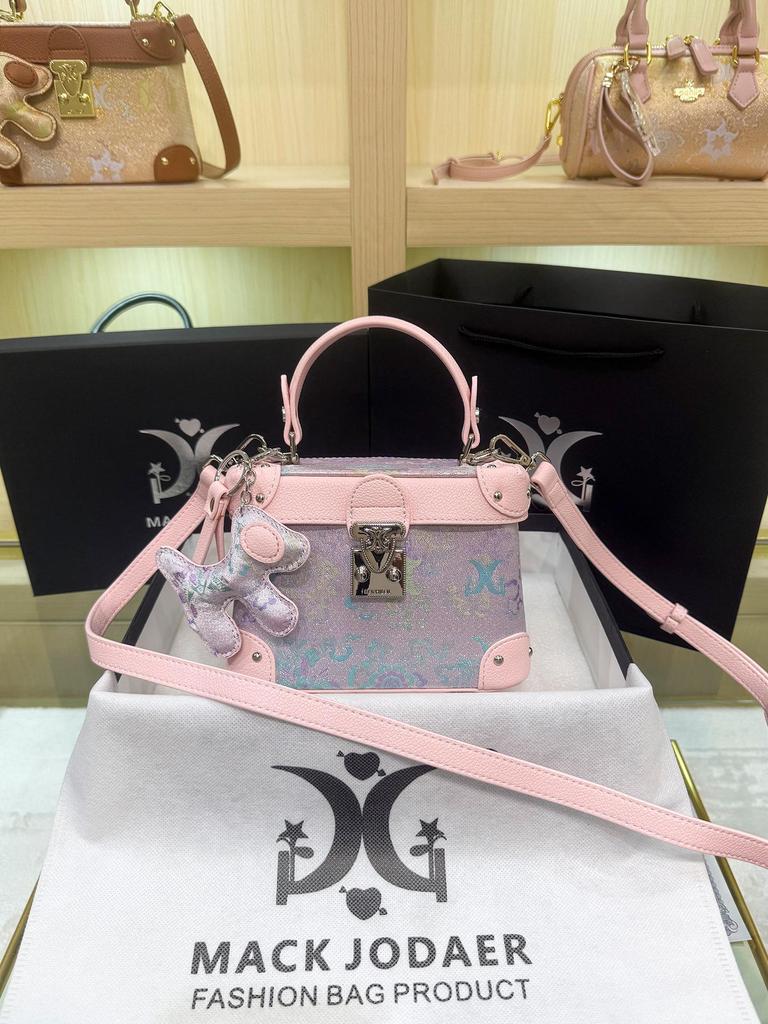 Song Brokat Rosa Kasten Tasche: 2026 Damen-Modehandtasche inspiriert vom chinesischen Kulturerbe