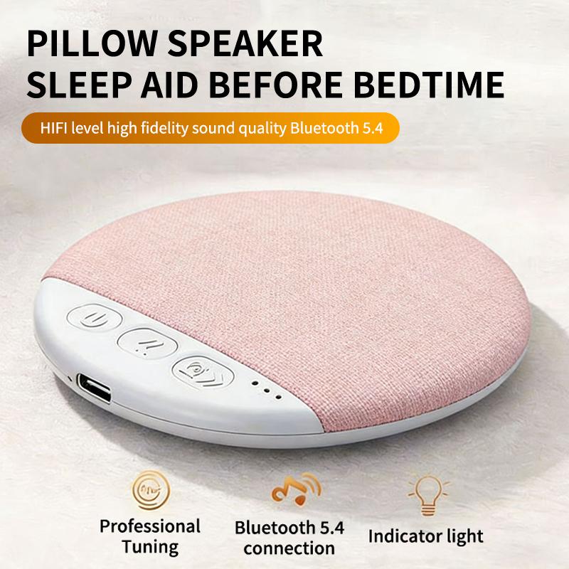 Under Pillow Mini Speaker 5.4 Hifi Stereo Sound Machine White Noise With 30/60/90 Min Timer For Bedroom Sleep·