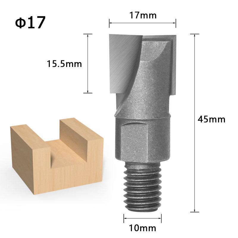 1PC 10MM Shank CNC Cleaning Bottom Router Bit Woodworking Tools 2 Screw Thread Cutter Lock Milling Cutter