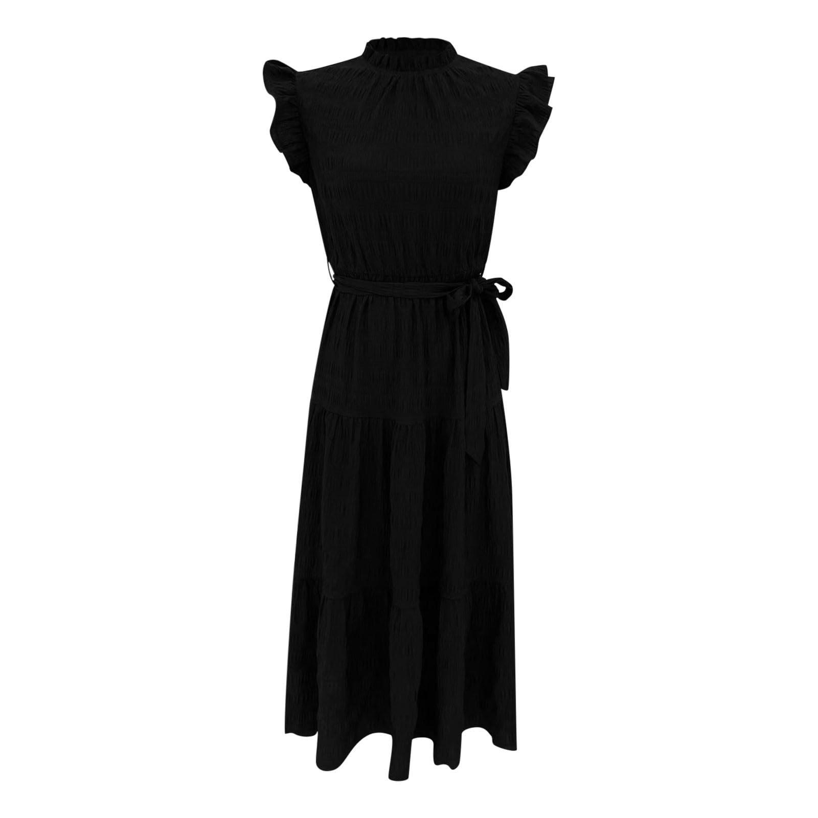 Женское повседневное длинное платье без рукавов с V-образным вырезом и принтом перьев — фото 7