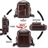 STEEL LION Men's Cowhide Leather Crossbody Sports Bag - Durable, Fashionable, Mini Handbag