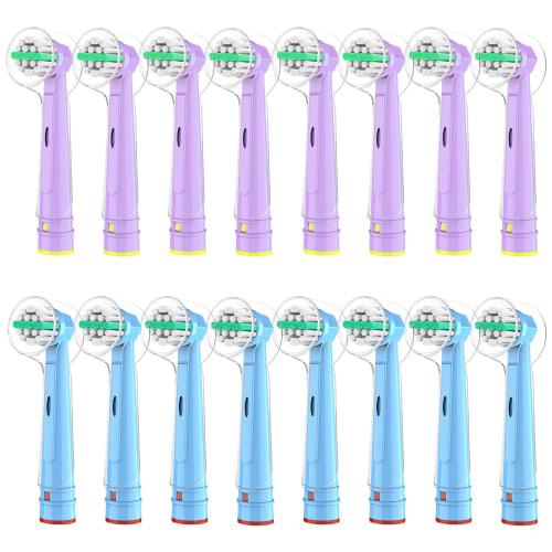 

Dealswin 16-Pack Soft Replacement Brushes for Braun Oral-B Electric Toothbrushes (EB10) - Compatible with Sumizumi Clean Kids Oral-B Toothbrushes