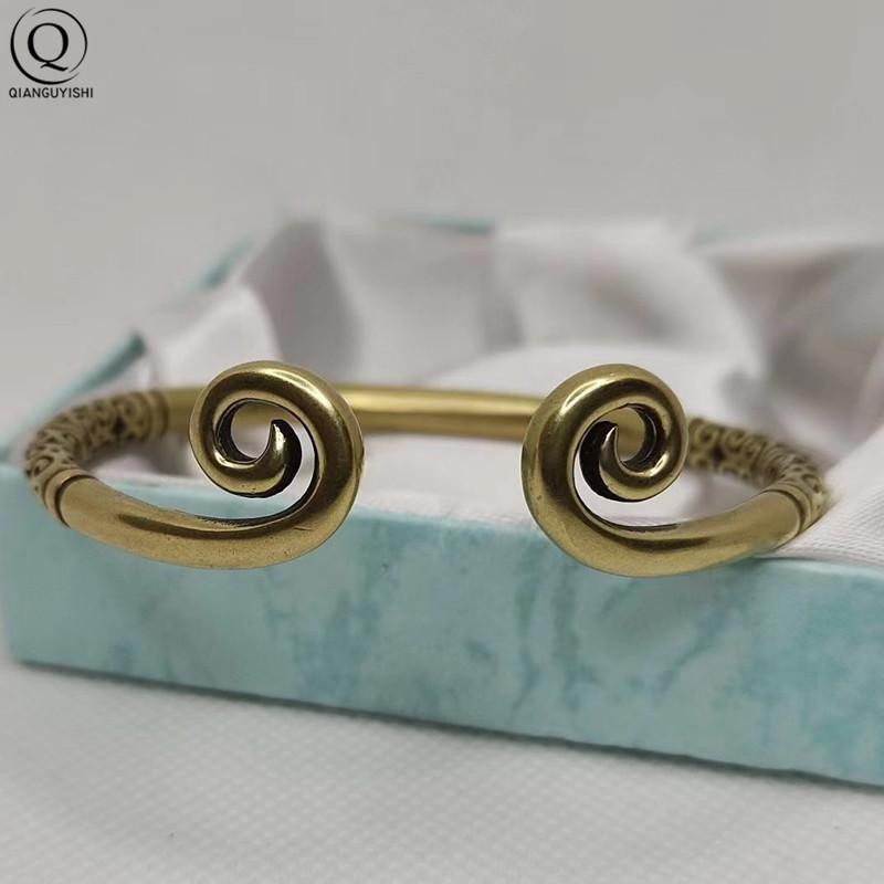 

Brass Chinese Super Hero Monkey King Hoop Bangle Antique Copper Sun Wu Kong Bracelet for Women Men Fashion Hand Chains Jewelry