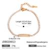 J&D Classic Leaf Rhinestone Chain Bracelet Stacking Wearing Fashion Bracelet