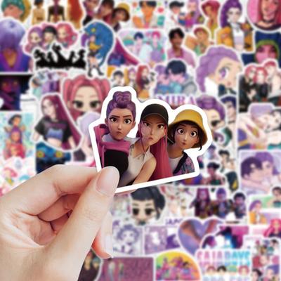 74 STÜCKE Gemischte KPop Dämonenjäger Aufkleber Dämonenjäger Geburtstag DIY Aufkleber Heimparty Dekoration Scrapbooking Handyaufkleber