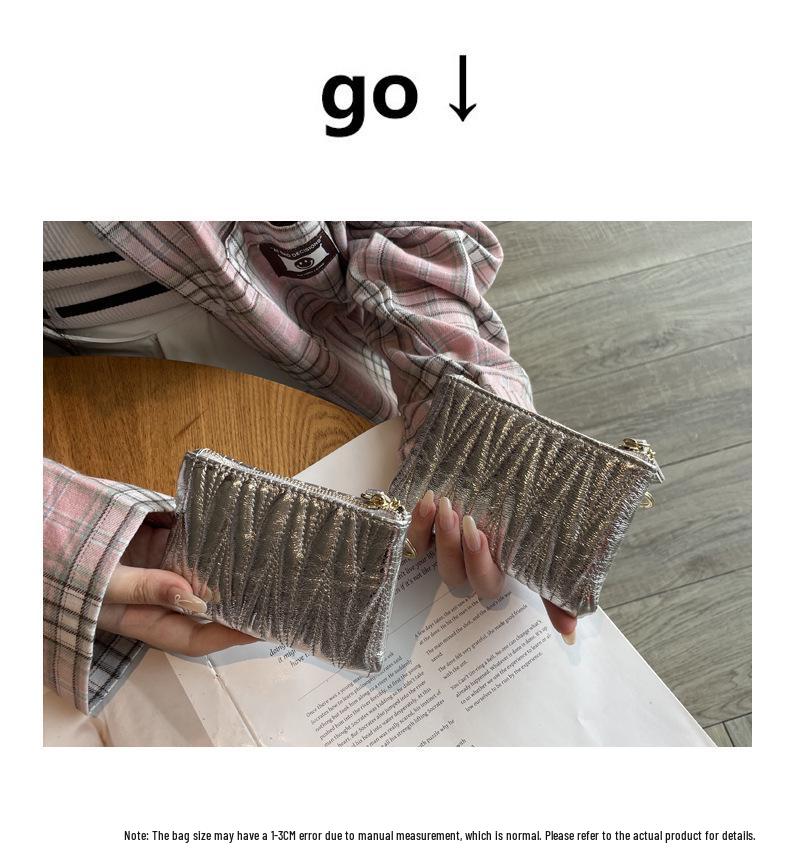 Embroidered Cowhide Leather Coin Purse & Card Holder with Zipper – Women's Key & Lipstick Storage Handbag.