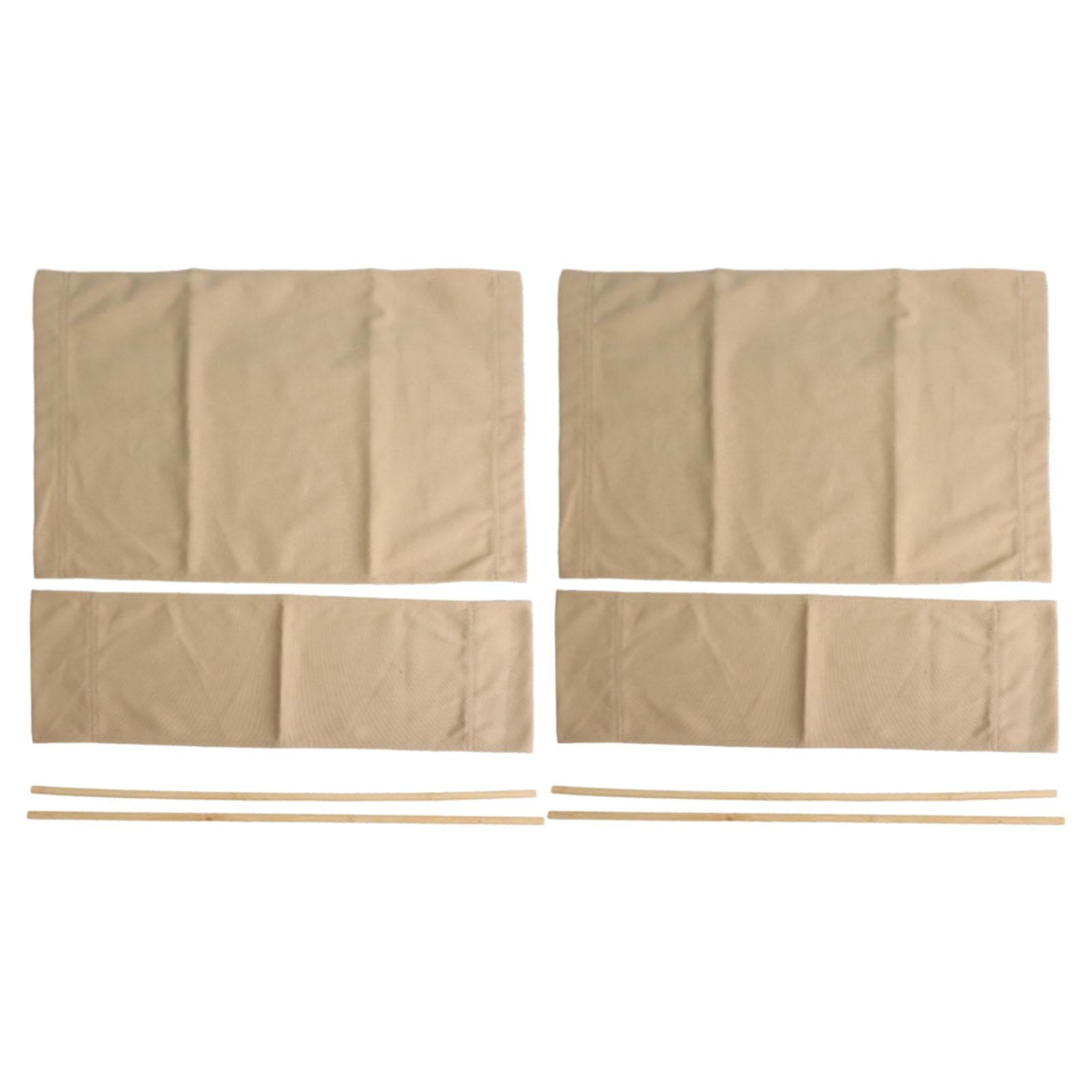 

2 Pack of Washable Canvas Seat Covers for Director Chairs Space Saving Design хакі