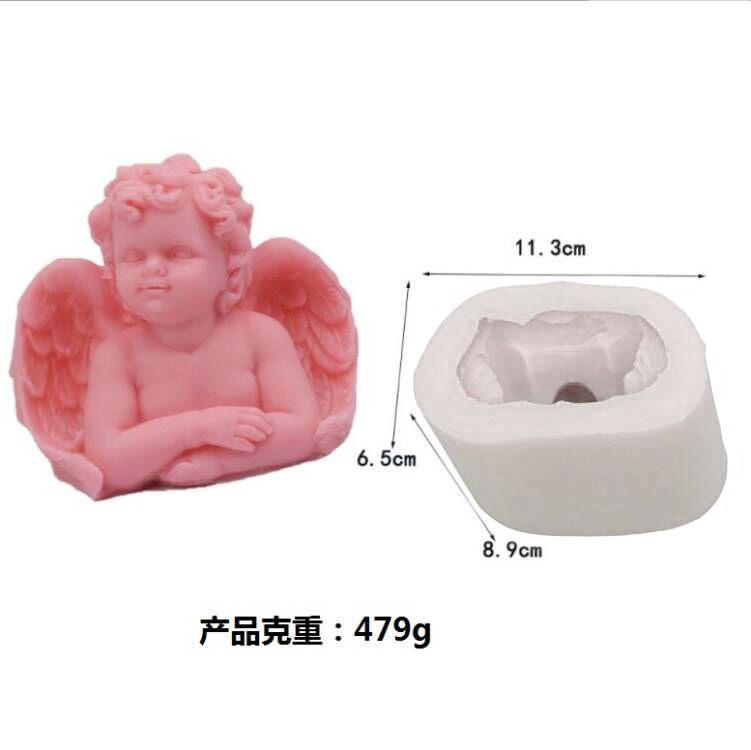 DIY Angel Shape Scented Candle Silicone Mold Reusable Candle Making Tool