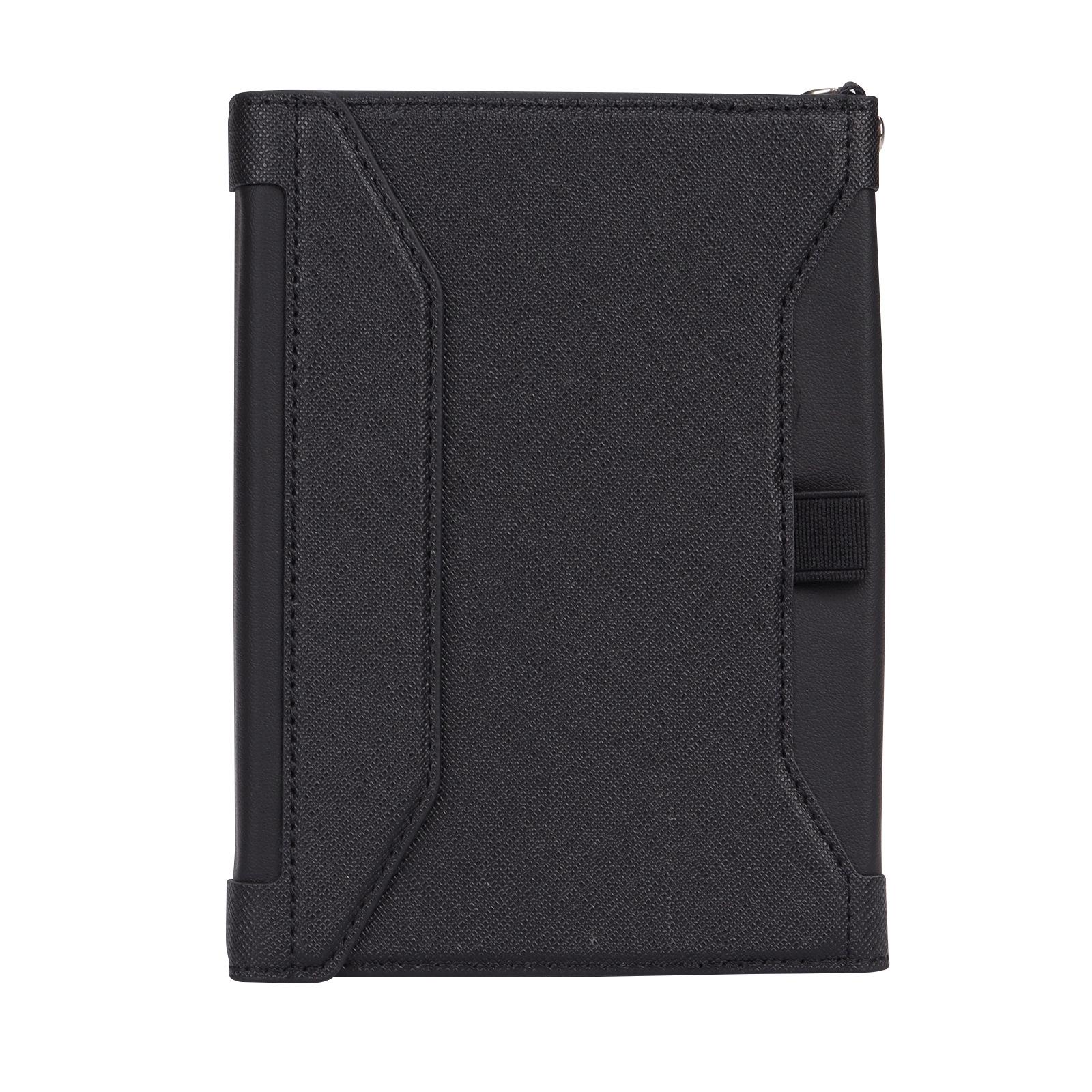 Leather Passport Holder with RFID Protection - Multi-functional Travel Document and Ticket Organizer Passport Card Holder чёрный