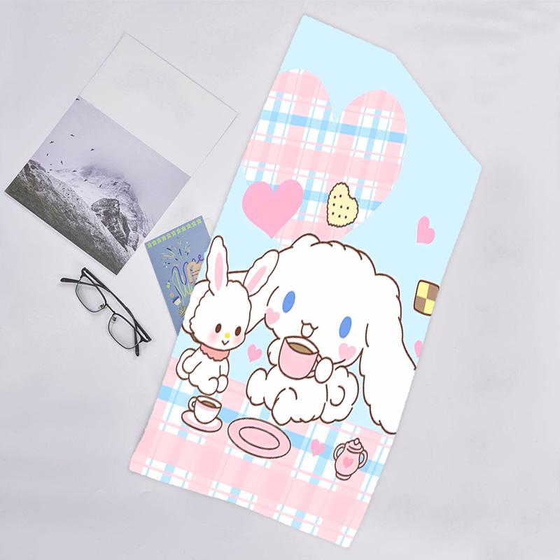 1pc Sanrio Cinnamoroll4 Beach Towel, Beach and Seaside Swimming Pool Equipment, Fashion Pattern, Rectangular, Travel Essentials