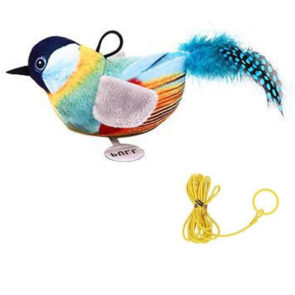 1Pc Cat Toys Hanging Bird, Retractable Cat Teaser Toy, Vivid Chirping, Interactive Catnip Toys for Indoor Cats Kitten Play Chase Exercise