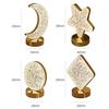 1Pcs Usb Bedside Led Ambient Table 3D Moon Lamp Touch Control 3D Crystal Star Flower Night Light Girls Room Home Decor