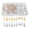 114pcs Dreadlocks Ring Alloy Exquisite Hair Braid Coil Cuffs Pendants Decoration for Wedding Party