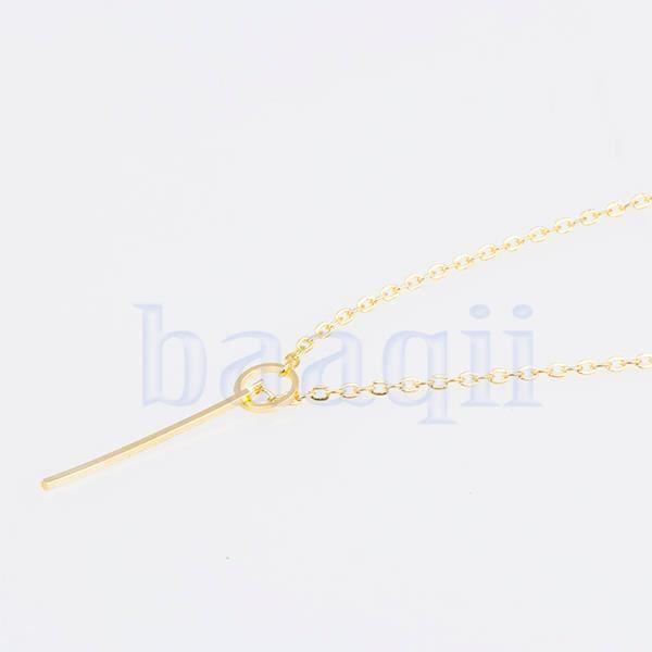 Necklace Pandent Women Girl - Cricle "I" Jewelry Gift - Wedding - Golden - Alloy