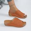 Sandals with Open Design for Breathability, Slip-on Style, Pointed Toe, High Heel Women's Shoes